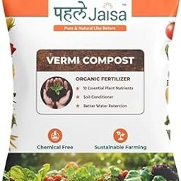 Pehle Jaisa Organic Vermicompost Fertilizer Manure For Plants | Soil Enricher | compost for plants home garden | organic plant boost for Vegetables, Fruits & Flowers (900 g - Pack of 5)-image-96