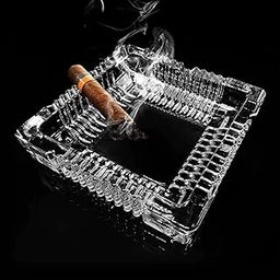 VOIDROP Rectangle Heavy Glass Crystal Ashtray For Indoor, Ash Tray For Smoking, Stylish Home Decor-picture-22
