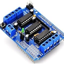 AVS COMPONENTS L293D Motor Driver/Stepper/Servo Shield for Shield For Microcontrollers-4 Channel Driver-Bipolar Pulse-Width-Method Expansion Board For Arduino Uno-7