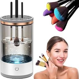 Electric Makeup Brush Cleaner,USB Automatic Cosmetic Brush Cleaner,Upgraded Electric Makeup Brush Cleaner for All Size Beauty Makeup Brushes,Auto-Rotating Brush Cleaner Deep Cleaning (A2)-24