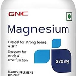 GNC Magnesium 370mg | 120 Veg Capsules | For Bone Strength, Muscle & Nerve Function, Stress Relief, Improved Sleep, Mood Elevation, Essential Mineral for Calcium Absorption & Cell Function-19