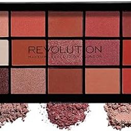 Makeup Revolution Reloaded Palette, Shimmery Makeup Eyeshadow Palette, Includes 15 Shades, Lasts All Day Long, Vegan & Cruelty Free, Newtrals 2, 16.5g (Multi color)-15