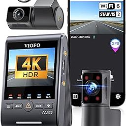 VIOFO A329S 4K 3 Channel Dash Cam, 4K Front + 2K Cabin Fisheye + 2K Rear, Power Saving Parking Mode, Wi-Fi 6 App Control, All-Channel STARVIS 2 Sensors, Supports up to 4TB SSD Storage Black-image-8