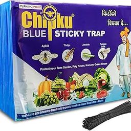 Chipku A5 Blue Sticky Trap for Insects Pack of 25 Sheets| for Garden & Agriculture to Control Whiteflies, Aphids, Thrips, Jassids| Fly Catcher Insect Catcher Glue Trap for 100% Results-image-44