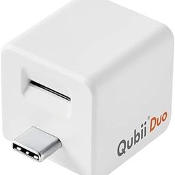 Maktar Qubii Duo USB-C Auto Photo Back up Flash Drive for iPhone Portable Hard Drive While Charging MFi Certified Apple Android app Included-image-71