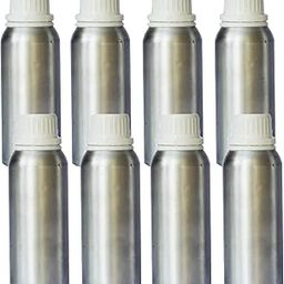 Zoka Aluminium Empty Bottle Multipurpose 250 ml with B Drop Nozzle & Cap with Seal, for Beauty, Essential Oils, Blends, Skin Care, Travel, Toners, Cosmetic & DIY (Pack Of 8)-33