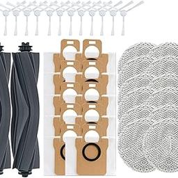 WALDOR Compatible for Dreame Compatible for Bot L10s Pro L10s Ultra Robot Vacuum Cleaner Spare Parts, Rubber/Side Brush, Cover, Filter, Mop Rag, Dust Bag Optional (Color : 36PCS)-30