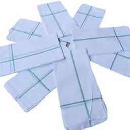 Cotton White Handkerchiefs - Pack of 6 -Plain White 18 * 18 inches Medium Size. 100% Pure Cotton-image-17