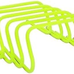 CABRIO Speed Training and Practice Hurdle Track and Fields 6 inch for Unisex Adult Yellow Color Pack of (6)-29