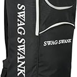 Swag Swank Cricket Kit Bag, Large Duffle with Wheels, Black and White, Premium Sports Equipment Bag-image-14