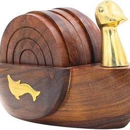 Wooden Tea Coaster Set in Duck Shape – Handcrafted Coasters for Cups and Mugs – Decorative Tabletop Accessory – Ideal for Home, Kitchen, Office Use (Set of 6)-image-53