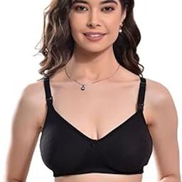 BF BODY FIGURE MTRNITY-Bra Women Full Coverage Non Padded Bra (Black) - Full Support Regular Cotton Bra for Women & Girl, Non-Wired, Wirefree, Adjustable Straps, Anti Bacterial-image-58