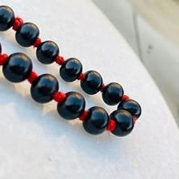 Ebony Wood (Karungali Katai) Knoted Jap Mala (27 +1) Beads| Religious Japa Mala for Meditation| Black Ebony Wood-image-61