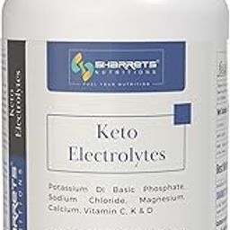 Sharrets KETO Electrolytes Supplement, 120 Capsules- Essential Minerals (K,P, Na,Cl, Mg,Ca) and Vitamins C, D, & K2- For Intermittent Fasting, Keto, Energy, and Hydration.-1