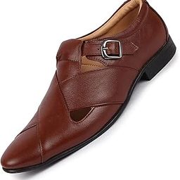 Men's Peshawari Leather Sandals for Day Long Comfort|Outfit|Evening|Outdoor|Casual|Fashion|Trending|Lightweight with Anti Skid TPR Sole-image-72
