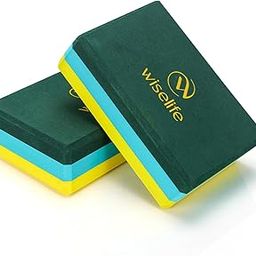 WiseLife Pro Yoga Block | Yoga Brick, High Density Premium TPE Foam Material, Soft Surface, Triple Layer for Optimum Balance, Support & Cushion Extra Large-image-89