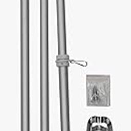 6 Foot Aluminum Silver Pole with (Ball)-image-74