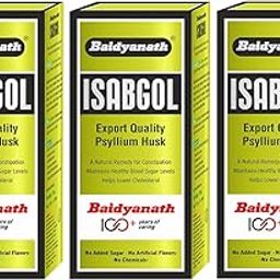 Baidyanath Isabgol - Psyllium Husk Powder - 100gm (Pack of 3) | Effectively Relieves Constipation | Fibre Supplement For Digestion |-14
