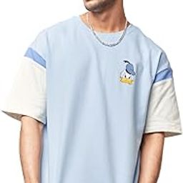 Men's Cotton Oversized Fit Official Disney: Donald Duck Attitude Oversized T-Shirts-image-19