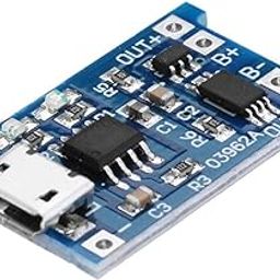Chauhan Abhiyantriki? TP4056 Charging Module Type B USB slote Power 3V to 5V Battery Charger and Protection Board-22