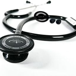OTICA Black Stethoscope For Doctors and Medical Students Black Tube, Single-Side Black Chestpiece-27
