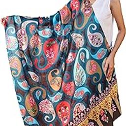 Women Printed Floral Wool Shawl_P19-image-49