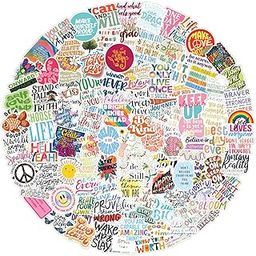 Pack of 250+ - Motivation Inspiration Stickers for Laptop - Waterproof Residue Free Positive Words Motivational Inspirational Quote Sticker-picture-16