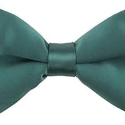 Solid Green Microfiber Bowtie For Men-picture-45