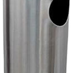 Stainless Steel Ash Can Open-Top Dust Bin With Lid| Garbage Bin, Trash Can For Salon, Restaurant,Bar, Cafe, Home- 30 Liter (10" X24")-46