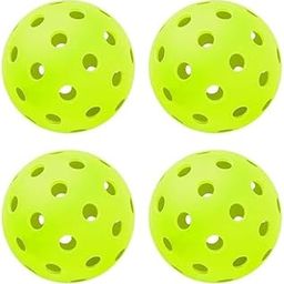 HM DECOR Outdoor Pickleball Balls, 40 Holes, High Visibility and Bounce, Durable for All Paddles & Skill Levels (Fluorescent Green - Pack of 4)-picture-15