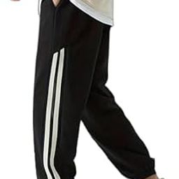 Men Stylish Trackpant for Regular USES (H1_Black_White_Double_Patti_498)-image-80