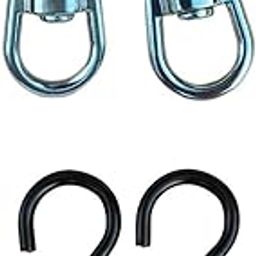 LICHTS® 4pcs Hanging Basket Spinners Swivel Hook Double D Ring Swivel Hook |Home & Garden | Yard, Garden & Outdoor Living | Gardening Supplies | Plant Care, Soil & Accessories-picture-1