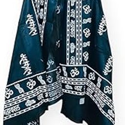 Swati Mahakal Printed Cotton Stole Dupatta 1.80 Mtr X 0.91 Mtr (Printed Mahakal In White Letter) Pack of 1-image-0