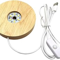 LOOM TREE® Lighted Led Light Base Acrylic Display Lamp for Crystals Ball Art Crafts 150Mm_Warm Light | Lamps, Lighting & Ceiling Fans | Night Lights-11