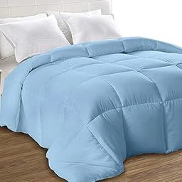 Mahaveer Cotton - Soft Microfiber Comforter Pack of 1 Warm AC Comforter 150 GSM Size 102X108 Inch King_Light Blue-image-13