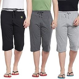 Cotton Capris-3/4ths for Men(Pack of 3) (C8BL_C1AN_C1ML_003-P)-picture-11