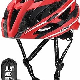 Jaspo Avion Skating & Cycling Helmet for Adults & Teens (Age 13+), Polycarbonate Material, EPS Foam, Universal Fit for All (58–62 cm) |Ventilated Helmet for Men & Women (Red & Black)-image-46
