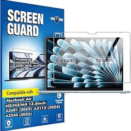 RGY Thermoplastic Polyurethane Clear Screen Guard Compatible With Macbook Air 13.6-Inch 2025-2023 | M4, M3, M2 Chip A3240 | A2681 | A3113 Laptop Protection Film - Clear-25