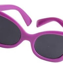 MERISHOPP 2x1 Pair Eyewear Glasses Purple Frames Sunglasses for 18''American Doll-image-17