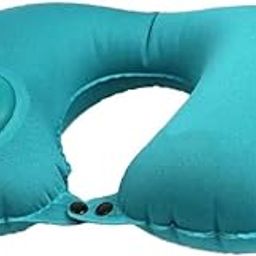 PARMI Travel Neck Pillow with Manual & Automatic Inflation – U-Shaped, Cervical & Waist Support for Travel, Office, Camping, and Flying, Breathable Comfort, Multi-Color-image-0