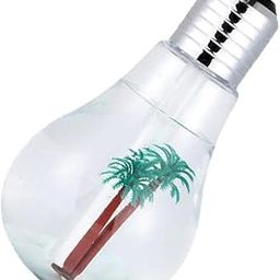 CALANDIS™ Portable 400ML LED Bulb Humidifier Colorful Light USB Diffuser Air Purifier Silver | Other Consumer Electronics-image-49
