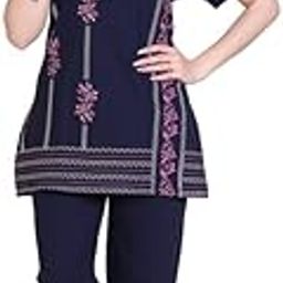 rg by s.s. clothing RG Summer Daily Night Wear Cotton Round Neck Printed Half Sleeve Top& Bottom For Women's (NS-01)-picture-15