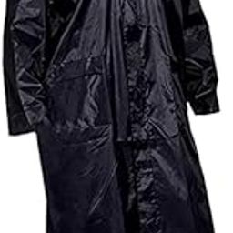Full Length Water Resistant Raincoat With Hood/Rain Wear/Rain Jacket For Men And Women (3 XL Black Colour) Pack Of 1-picture-11