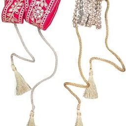 Traditional Set of 2 Trendy Fashionable Belts for Women | Adjustable Kamarpatta kamarband-image-72