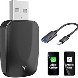Yihavo Wireless CarPlay & Android Auto Adapter [2025 Upgrade] - 2-in-1 USB Dongle for iPhone & Android, Converts Wired to Wireless, Auto Connect, Compatible with Cars 2016+ (Toyota/Honda/Benz/BMW)-image-78