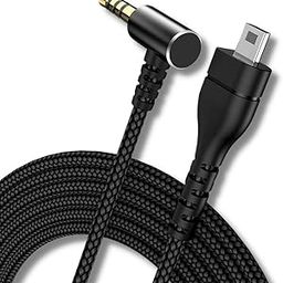 CRYSENDO Audio Cable Compatible With SteelSeries Arctis 3/ Arctis 5/ Arctis 7 & Arctis Pro Headsets | Nylon Braided Replacement Headphone Cord (Black - 1.5m/4.9ft)-10