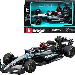 BBURAGO- Mercedes-AMG F1 W15 E Performance (Hamilton) -1:43, Black, Grey, 18-38208 (#44)-image-45