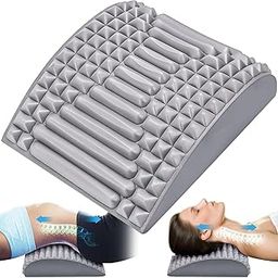 Luranol Neck Stretcher & Back Stretcher, for Lower Back Pain Relief, Lumbar Stretcher for Neck Massager,Adjustable Spine Board for Herniated Disc,Sciatica, Scoliosis, Posture Corrector (Grey)-picture-29