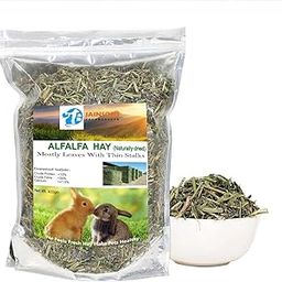 Jainsons Pet Products Small Pet Alfalfa Hay Pet Food, High Fat Hay for Juvenile Rabbits Hamster, Guinea Pigs, Mice and Small Animals Dried Natural Alfalfa Hay 400gm-30