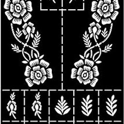 VANVATI Professional Finish Mehndi Stencils for DIY Artistic Hand at Home-image-86
